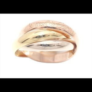 Authentic Cartier trinity 3 ring 18k